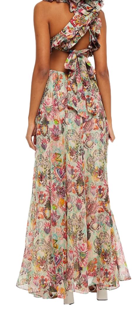 Zimmerman Lovestruck Ruffle Maxi Dress | Cotton/Silk Blend, Cut Outs, Ruffles