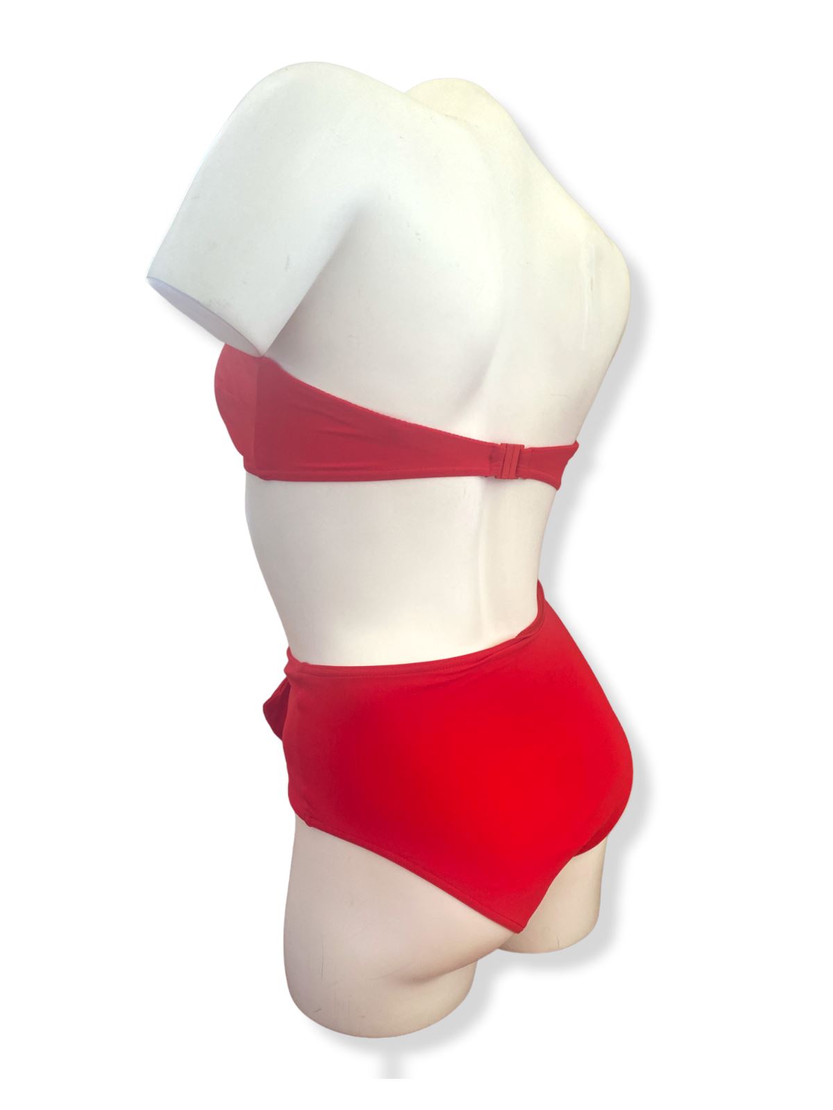 Zimmermann Riders Buckle Waist Bikini | Red/Scarlet, High Rise,  Ratan Accent