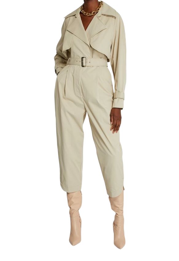 CAMILLA AND MARC Silas Jumpsuit | Trench Coat Silhouette, Beige, Sustainable