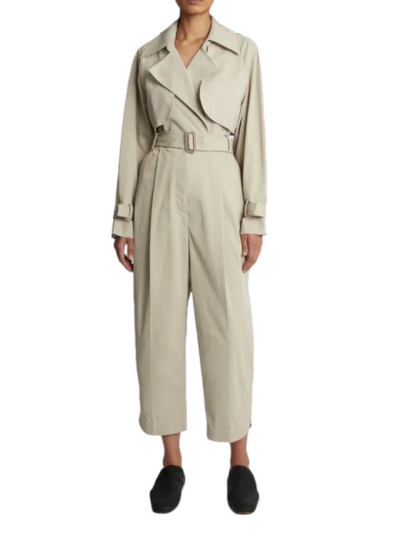 CAMILLA AND MARC Silas Jumpsuit | Trench Coat Silhouette, Beige, Sustainable