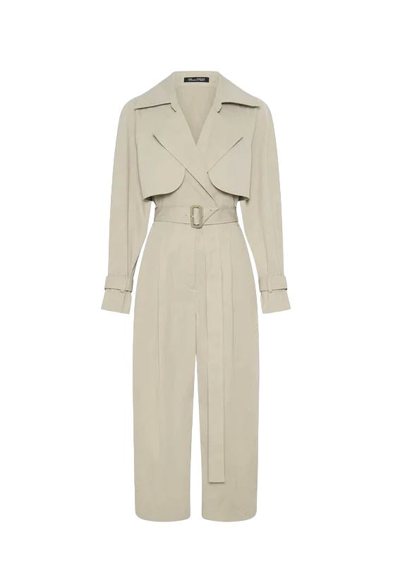 CAMILLA AND MARC Silas Jumpsuit | Trench Coat Silhouette, Beige, Sustainable