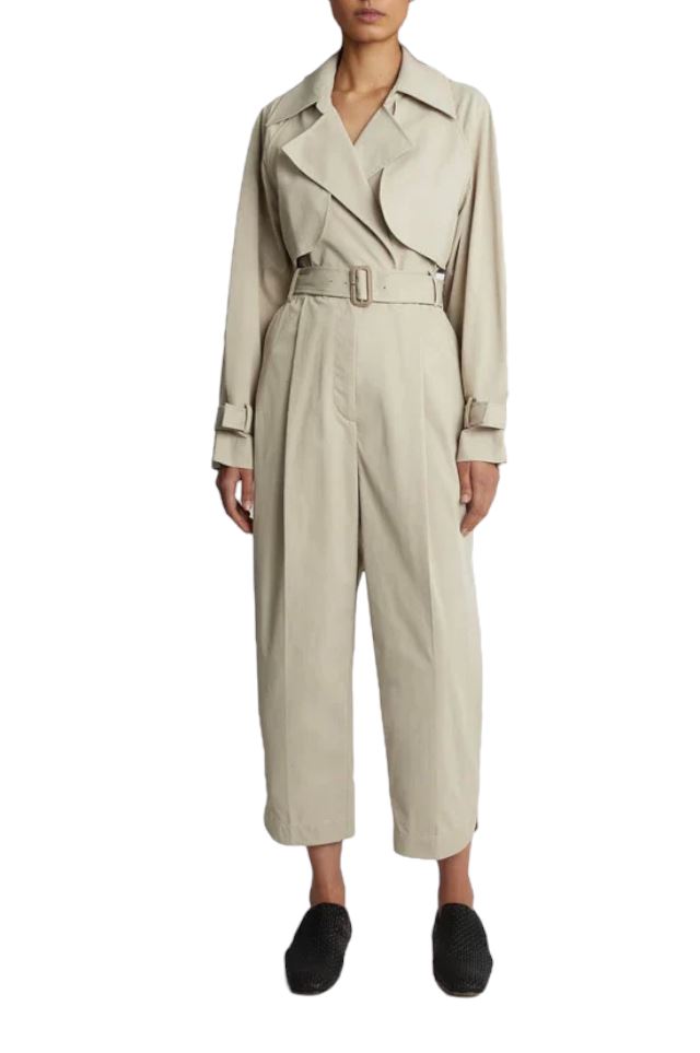 CAMILLA AND MARC Silas Jumpsuit | Trench Coat Silhouette, Beige, Sustainable