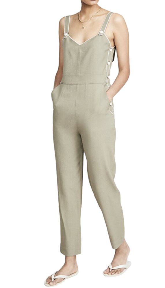 Rag & Bone Tia Jumpsuit | Overalls,  Buttons, Khaki, Fits Size AU Sz 6 to AU 10