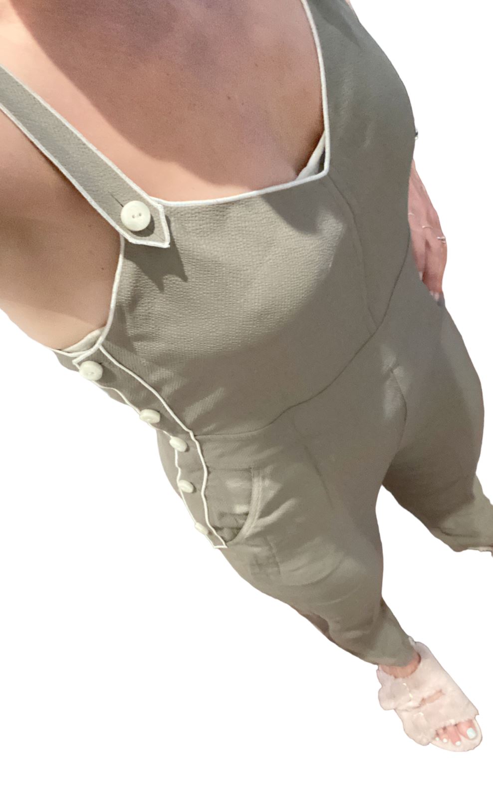 Rag & Bone Tia Jumpsuit | Overalls,  Buttons, Khaki, Fits Size AU Sz 6 to AU 10