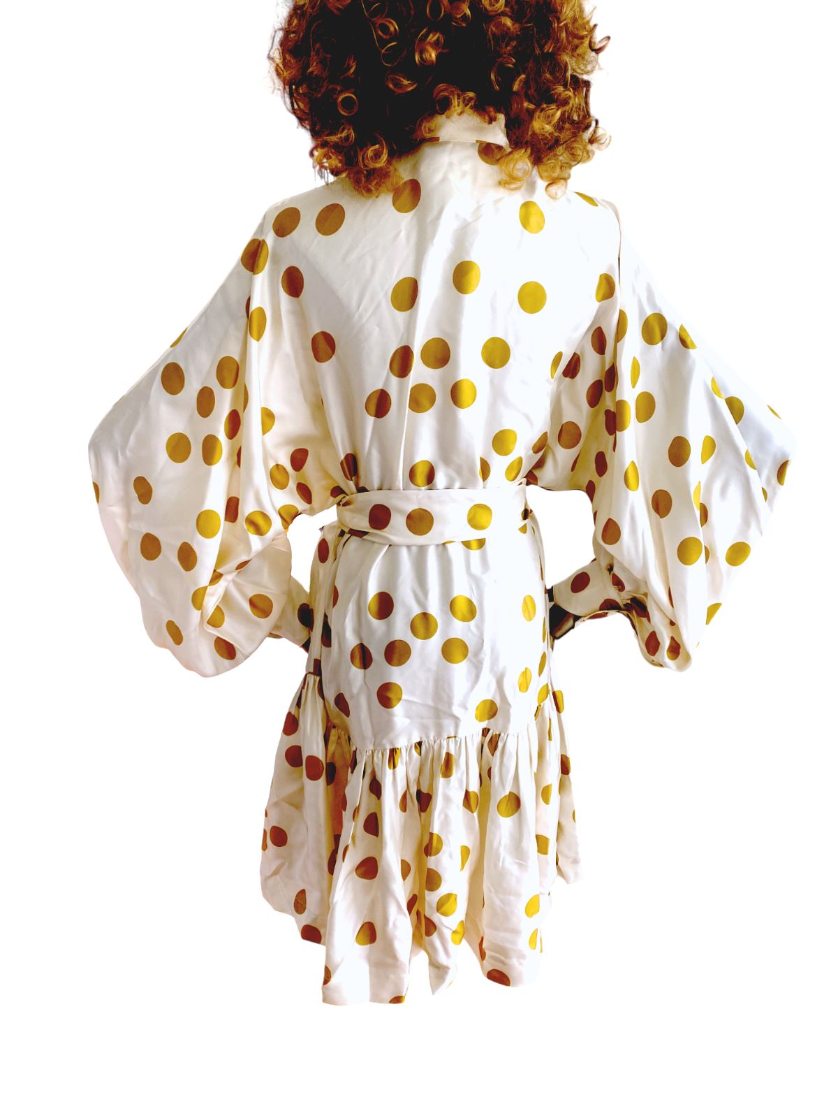 Zimmermann Celestial Confetti Mini Dress | Polka Dot, Silk, Pussy Bow, Belted