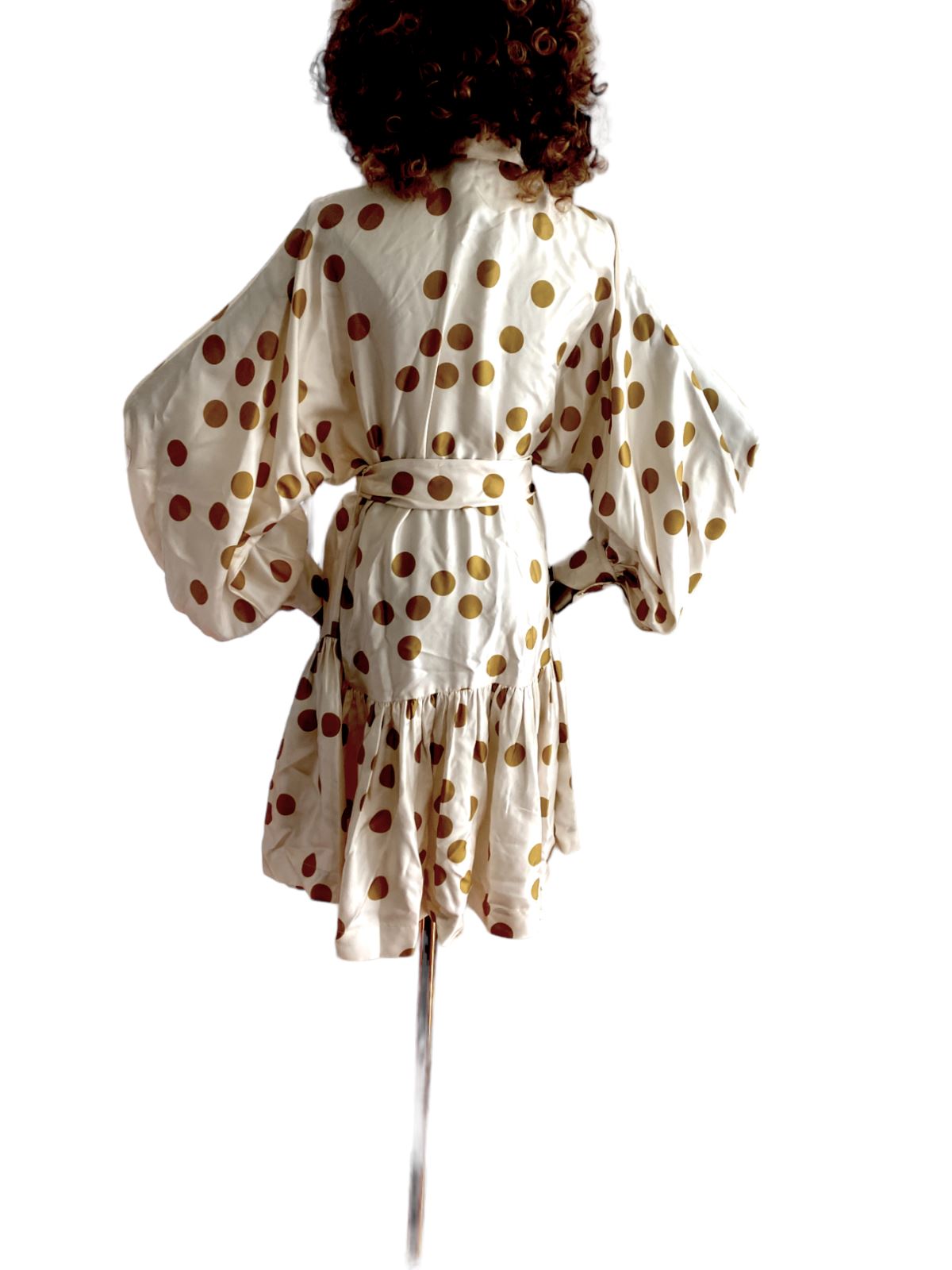 Zimmermann Celestial Confetti Mini Dress | Polka Dot, Silk, Pussy Bow, Belted