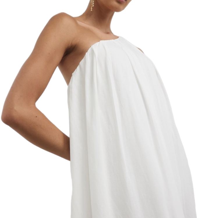 Camilla and Marc Castille One Shoulder Maxi Dress | White, One Shoulder