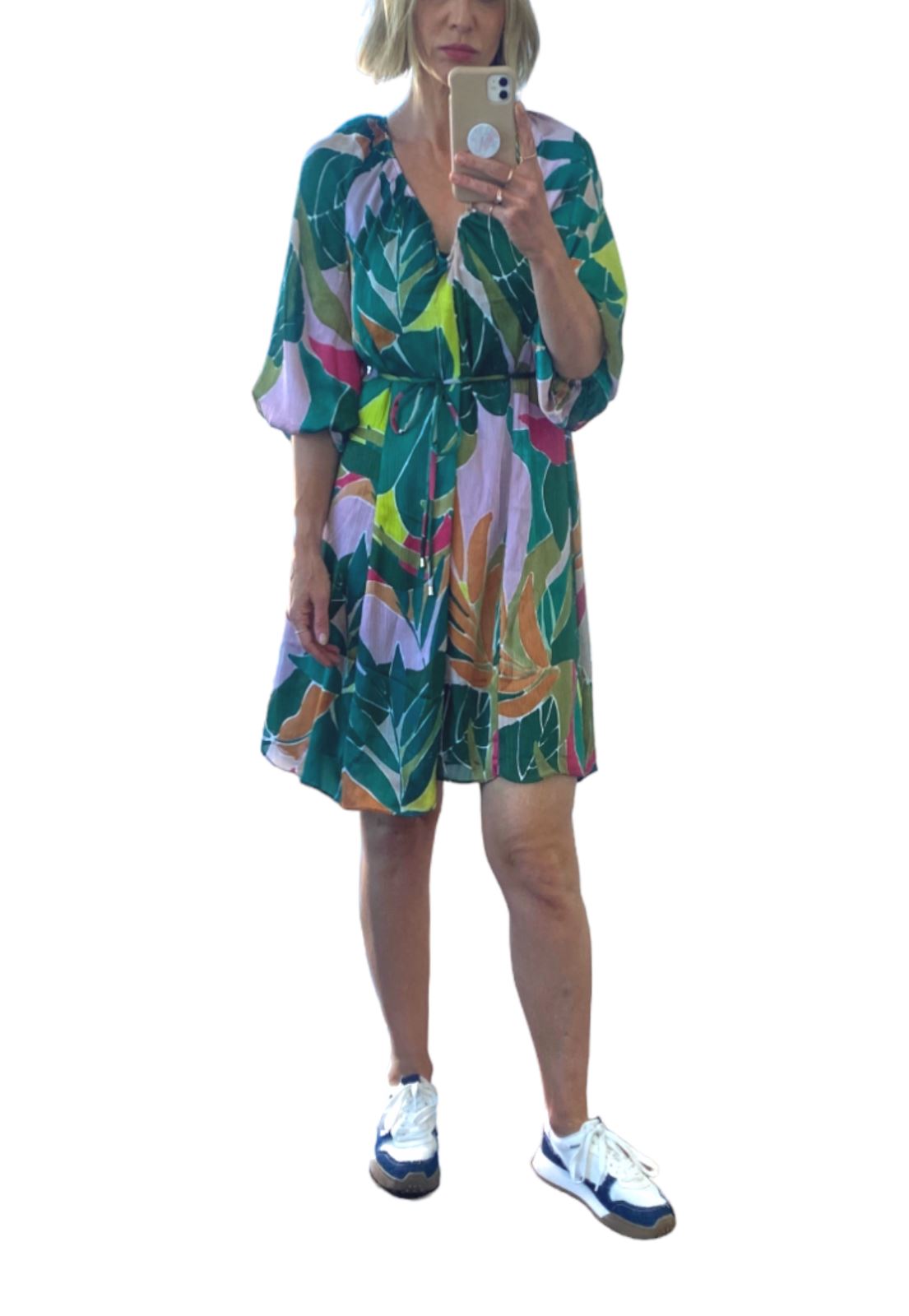 Veronika Maine Daintree Dress | Green Floral, Lightweight, Loose, Sustainable