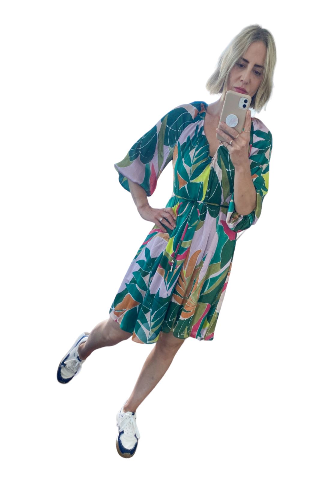 Veronika Maine Daintree Dress | Green Floral, Lightweight, Loose, Sustainable