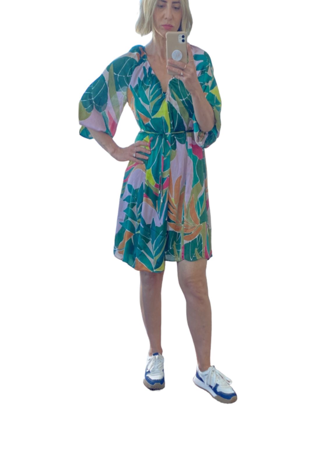 Veronika Maine Daintree Dress | Green Floral, Lightweight, Loose, Sustainable