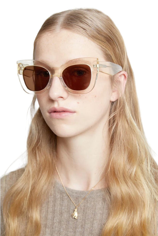 Karen Walker Northern Lights Sunglasses | Vintage Clear, Cats Eye, Oversized