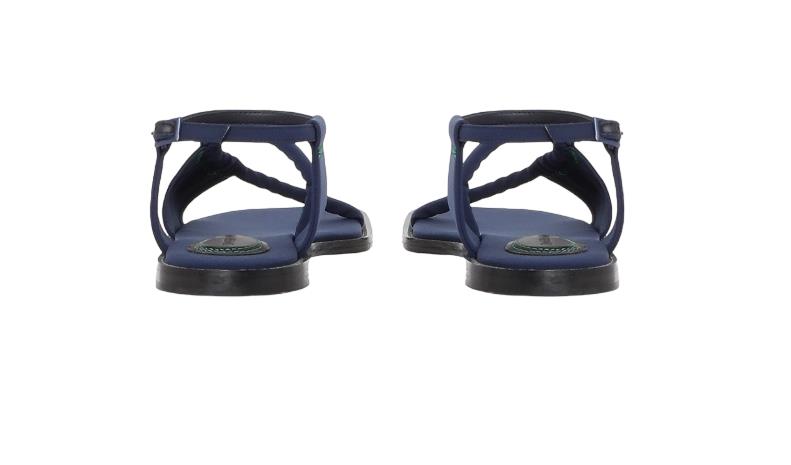 Zimmermann Scuba Flat Sandal | Cobalt / Blue / Navy, Neoprene / Leather, Strappy