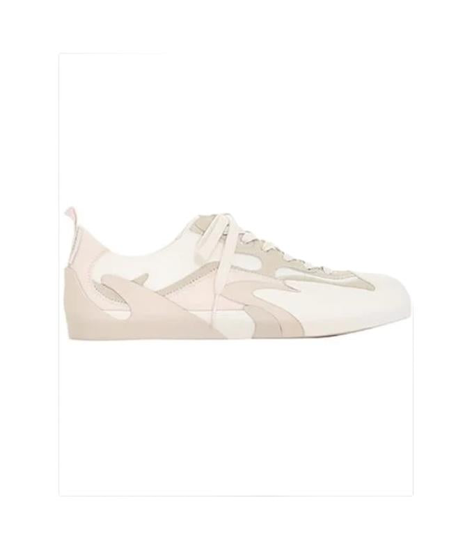 Zimmermann Low Top Splash Sneaker | Trainers, White, Leather/Fabric