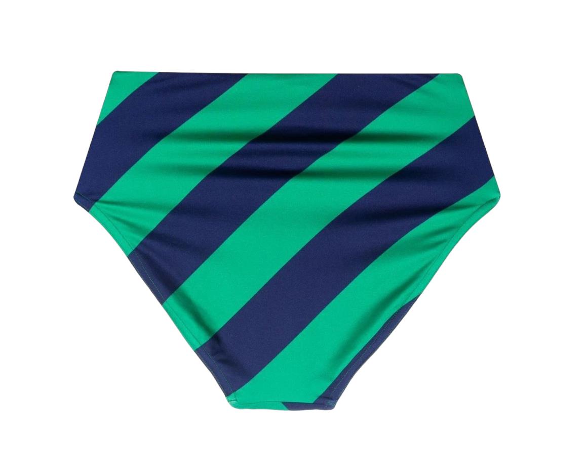 Zimmermann Tiggy High Waist Stripe Pant | Navy/Green Stripe, SOLD SEPERATELY