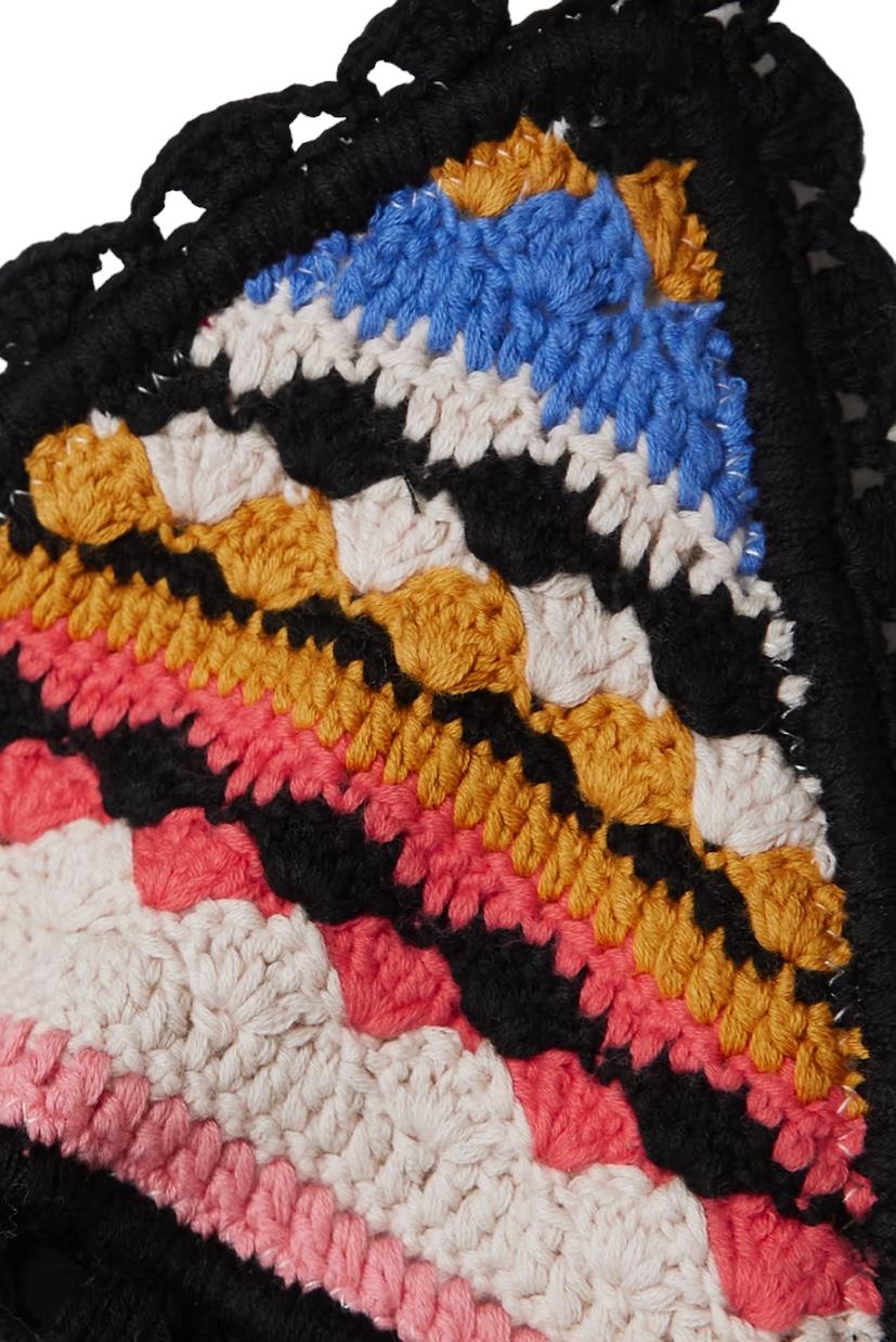 Zimmermann Tiggy Crochet Bikini | Navy Muliti Colour, Cotton, Low Rise