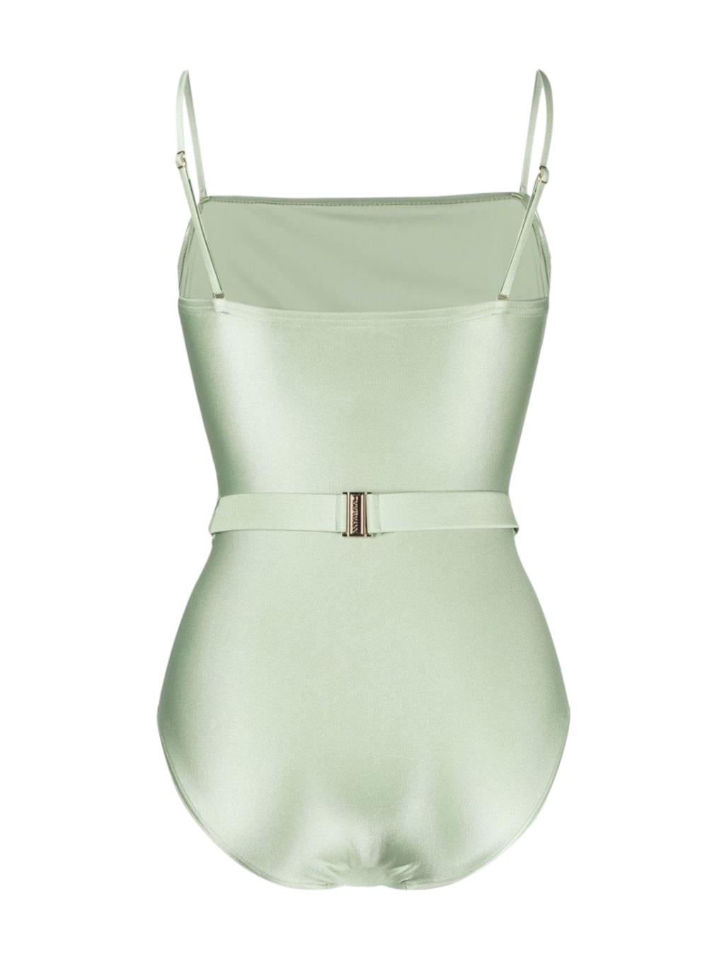 Zimmermann Cira Chain Belt One Piece | Mint Green, Full Coverage, Bandeau, Strap