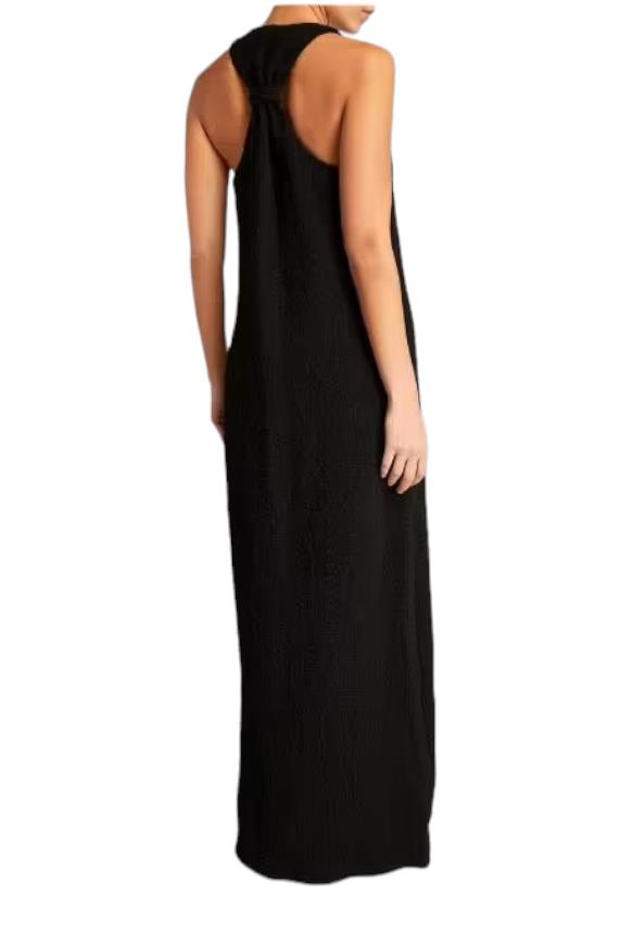 CAMILLA AND MARC Toledo Racer Back Dress | Black, Stretch, Straigh Fit, Relaxed