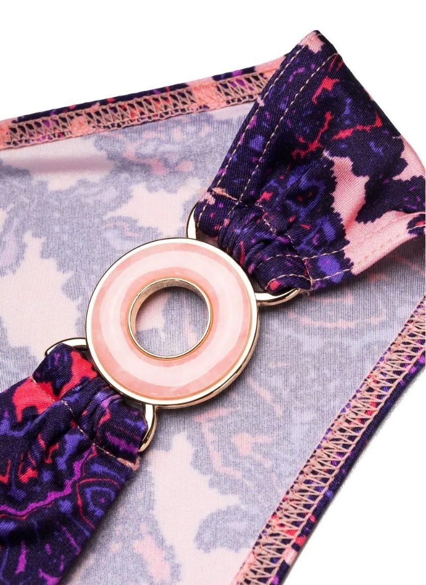 Zimmermann Tiggy Circle Link Pant | Low Rise, Pink/Purple Paisley, Sold Seperate