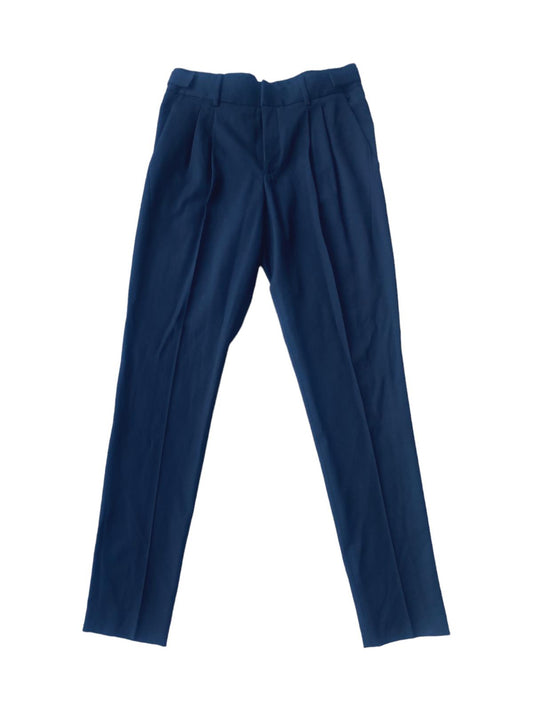 HELMUT LANG Black Pants/Trousers | Stretch Wool, Sz 8 USA, Business /Tailored