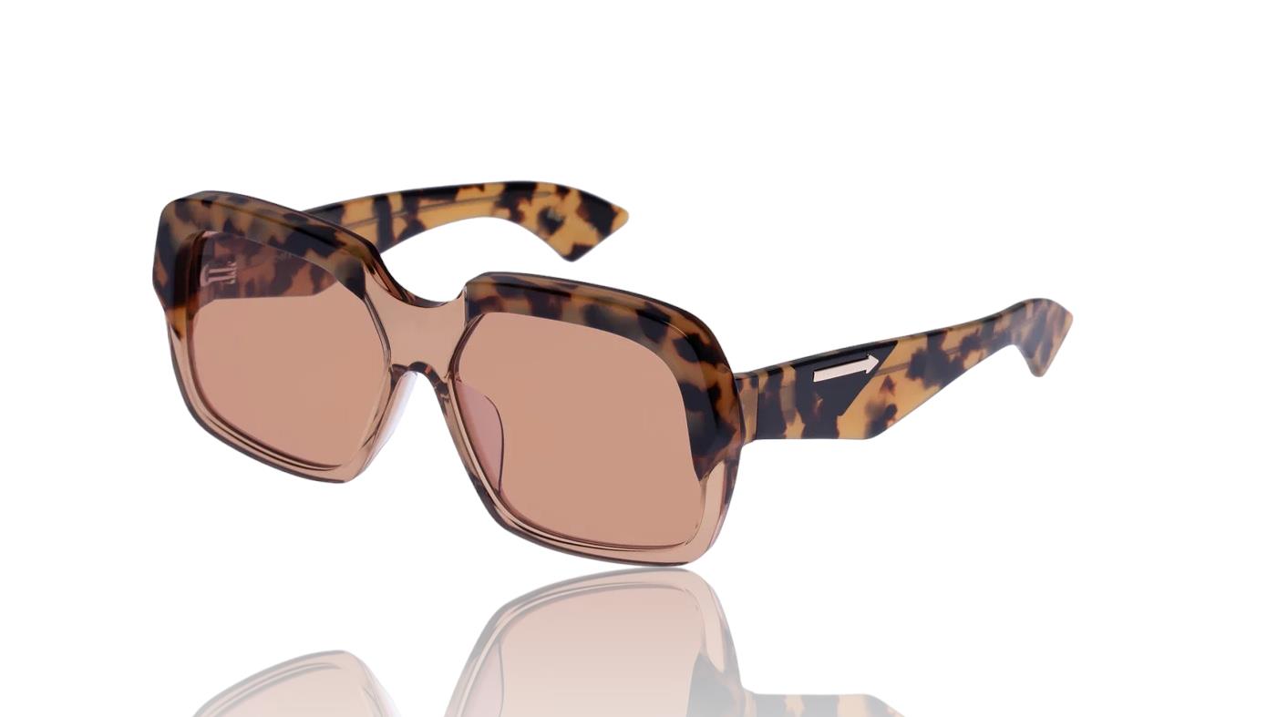 Karen Walker Asscher Sunglasses | Wheat Tortoise Shell, Oversized, Square, Retro