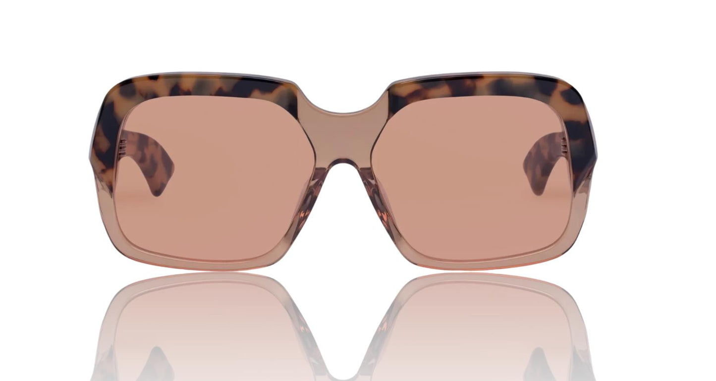 Karen Walker Asscher Sunglasses | Wheat Tortoise Shell, Oversized, Square, Retro