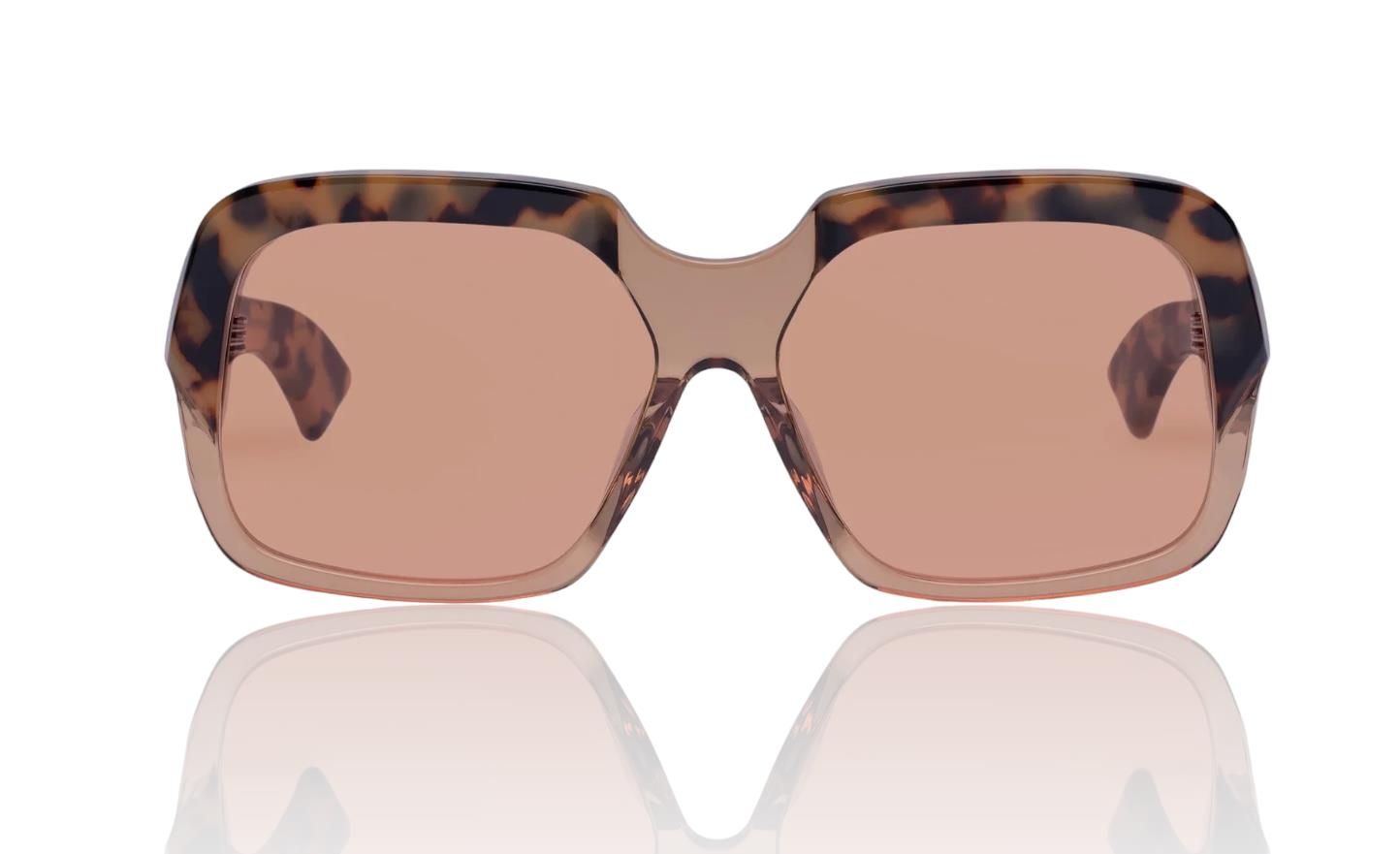 Karen Walker Asscher Sunglasses | Wheat Tortoise Shell, Oversized, Square, Retro