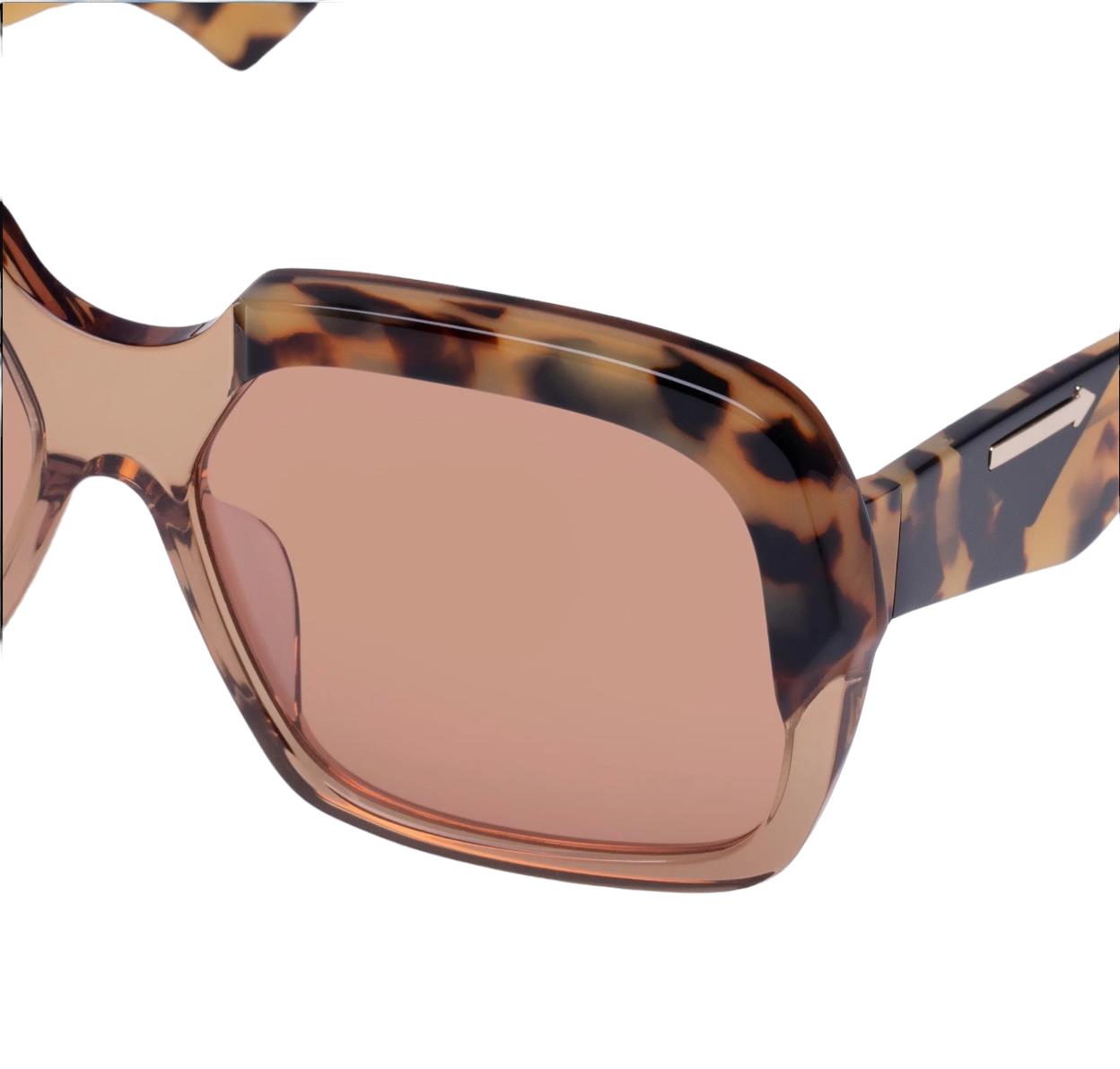 Karen Walker Asscher Sunglasses | Wheat Tortoise Shell, Oversized, Square, Retro