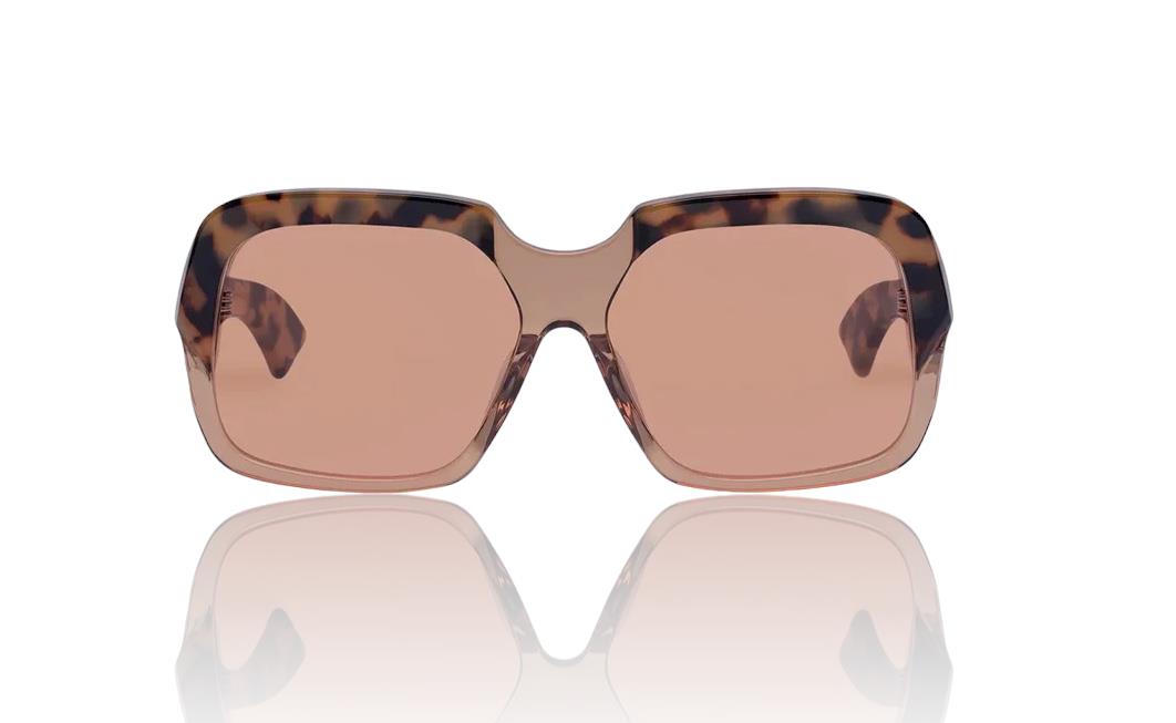 Karen Walker Asscher Sunglasses | Wheat Tortoise Shell, Oversized, Square, Retro