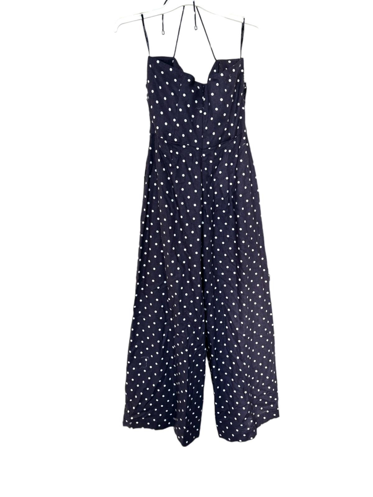 Zimmermann Prima Dot Jumpsuit |Sz 1, Blue, Polka Dot, Cut Out, Tie, Boned Bodice