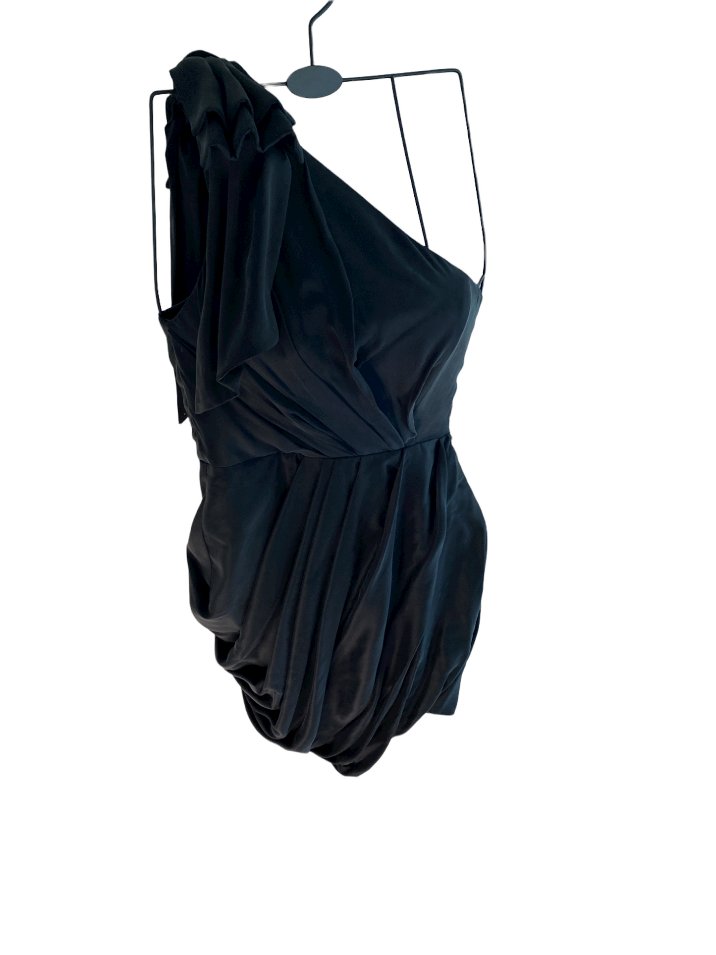 Zimmermann Sueded Drape Bodice Dress | Mini Black Bonded Strapless | $650 RRP