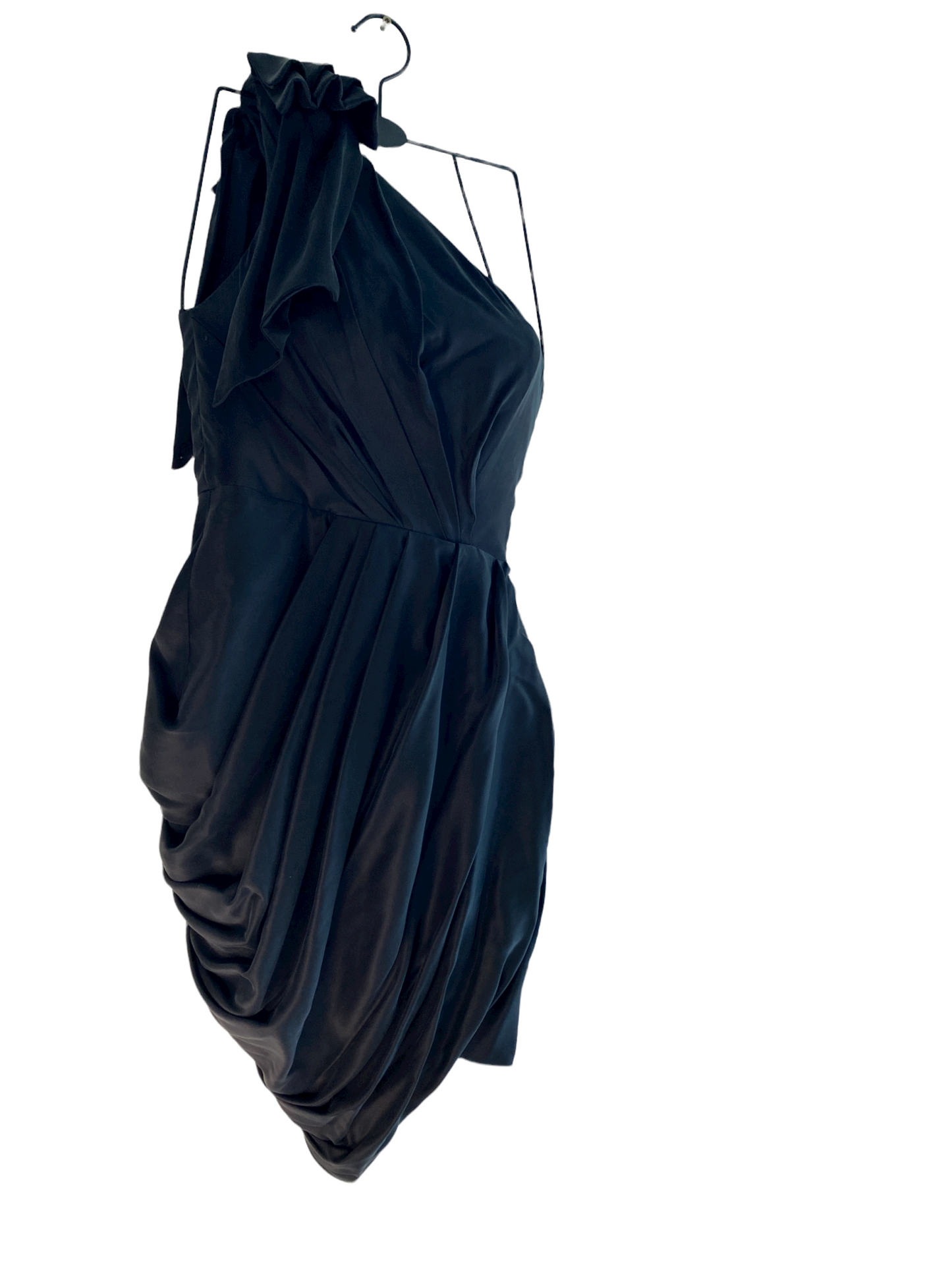 Zimmermann Sueded Drape Bodice Dress | Mini Black Bonded Strapless | $650 RRP