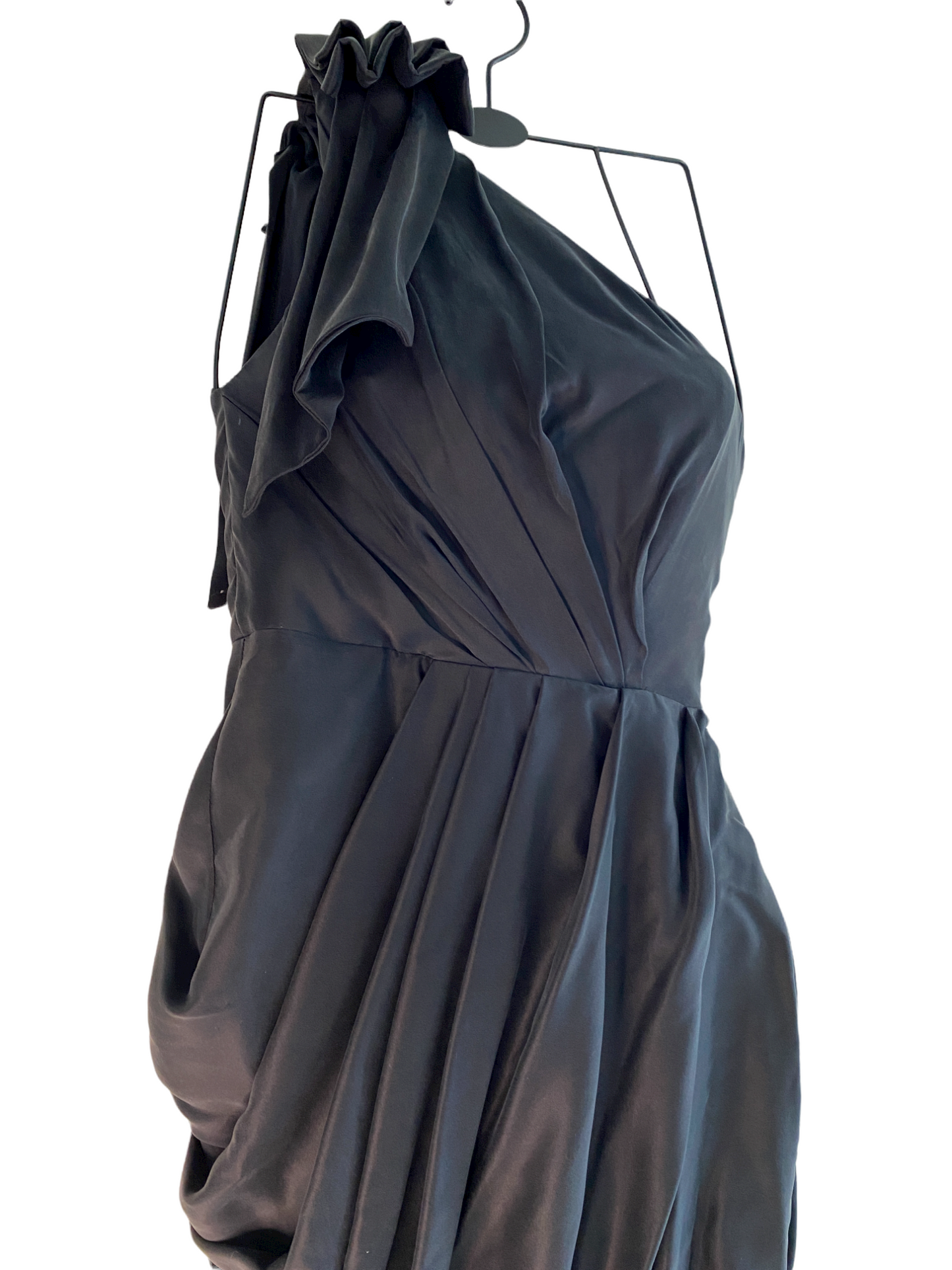 Zimmermann Sueded Drape Bodice Dress | Mini Black Bonded Strapless | $650 RRP