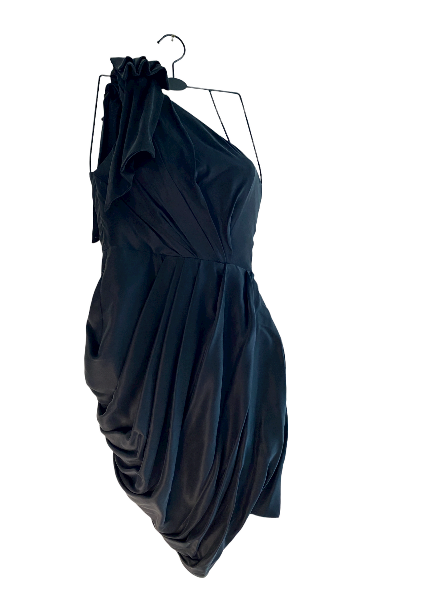 Zimmermann Sueded Drape Bodice Dress | Mini Black Bonded Strapless | $650 RRP