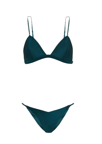 Zimmermann Bellitude BulletTri Bikini | Emerald Green, Embroidered | $450 RRP