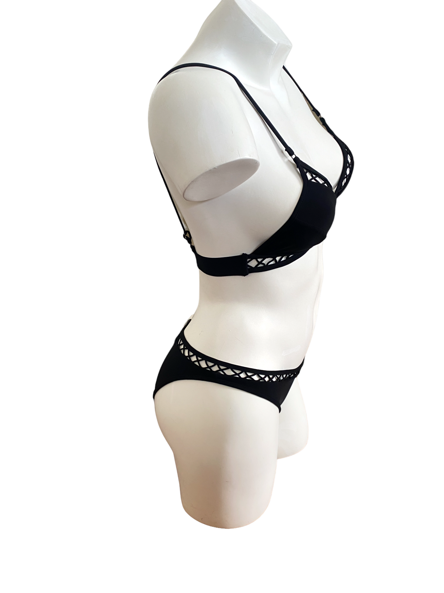 Zimmermann Paradiso Lattice Bikini Set | Black | BEST SELLER Size 0 $350 RRP