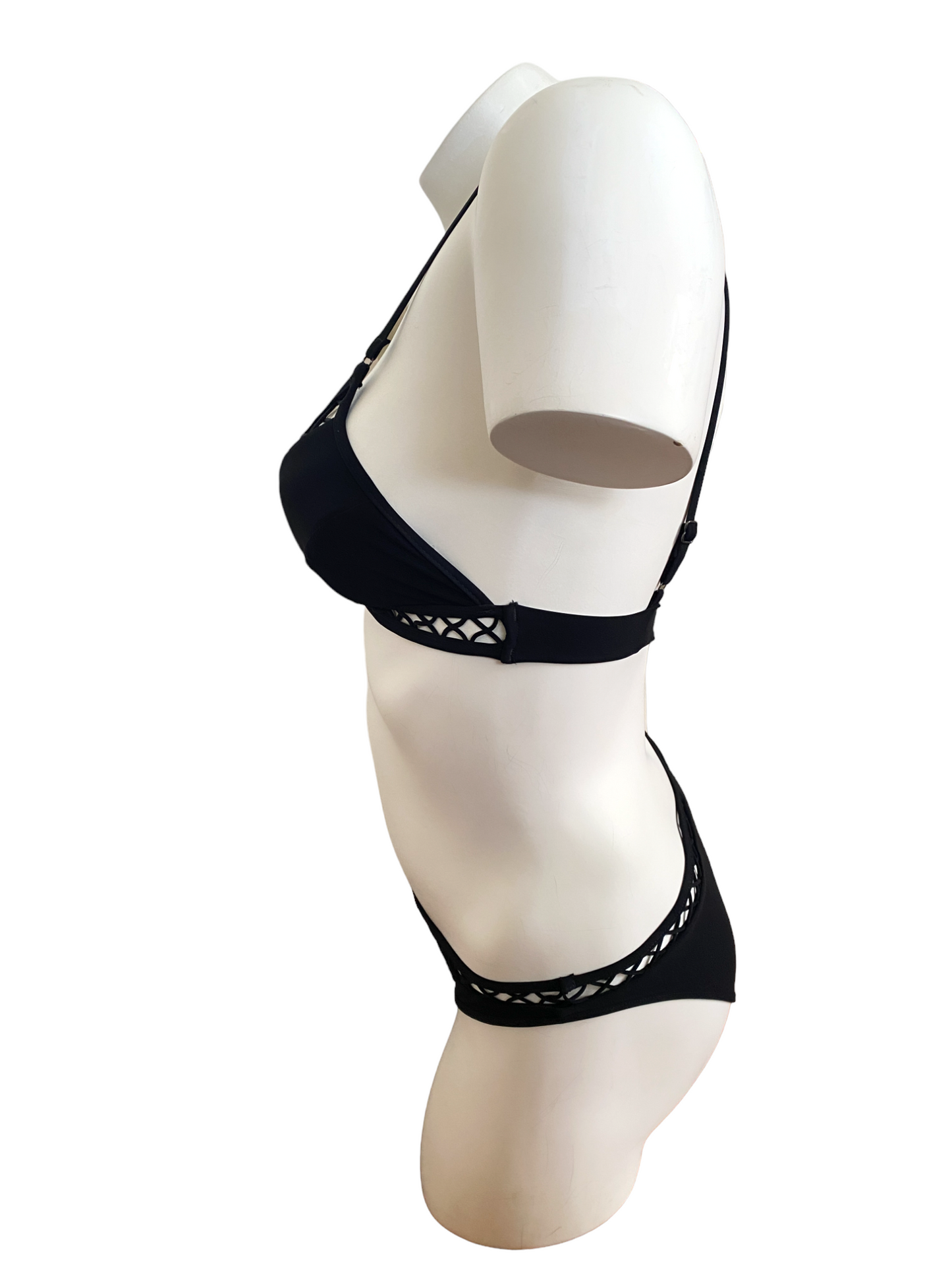Zimmermann Paradiso Lattice Bikini Set | Black | BEST SELLER Size 0 $350 RRP