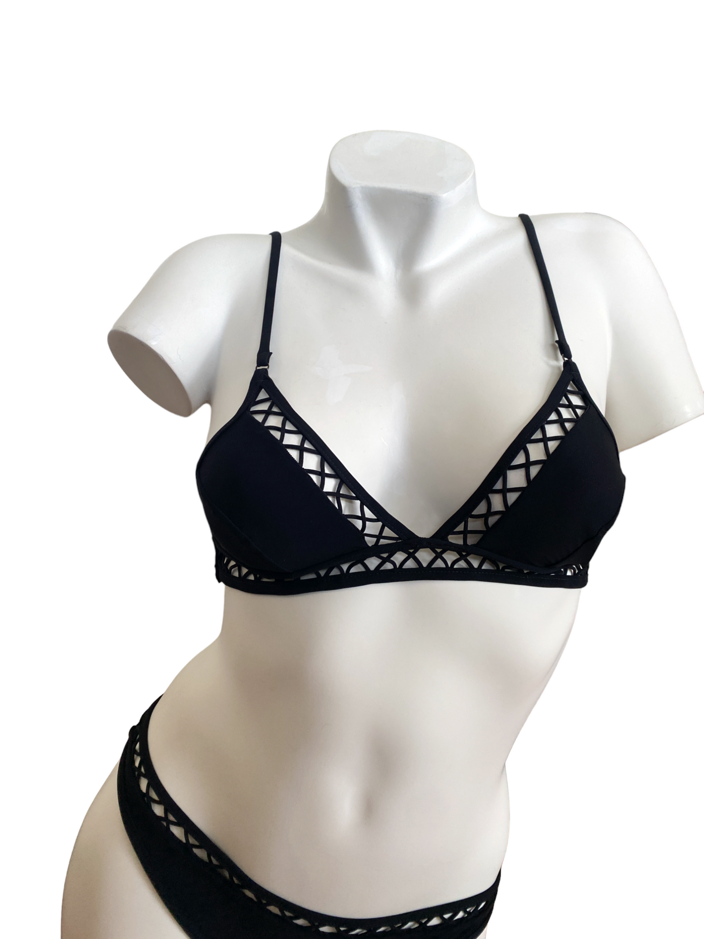 Zimmermann Paradiso Lattice Bikini Set | Black | BEST SELLER Size 0 $350 RRP