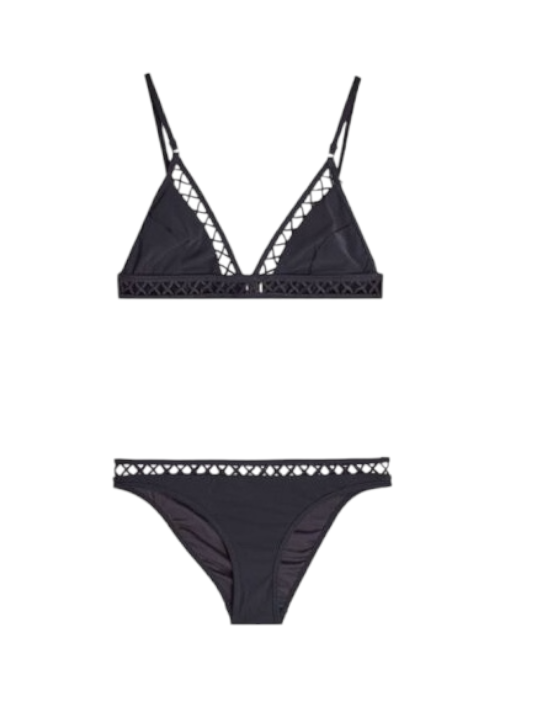 Zimmermann Paradiso Lattice Bikini Set | Black | BEST SELLER Size 0 $350 RRP