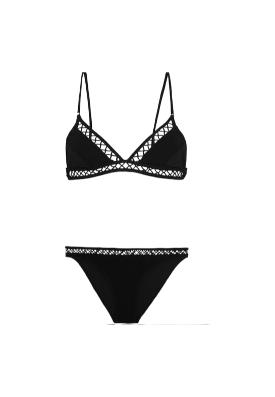 Zimmermann Paradiso Lattice Bikini Set | Black | BEST SELLER Size 0 $350 RRP