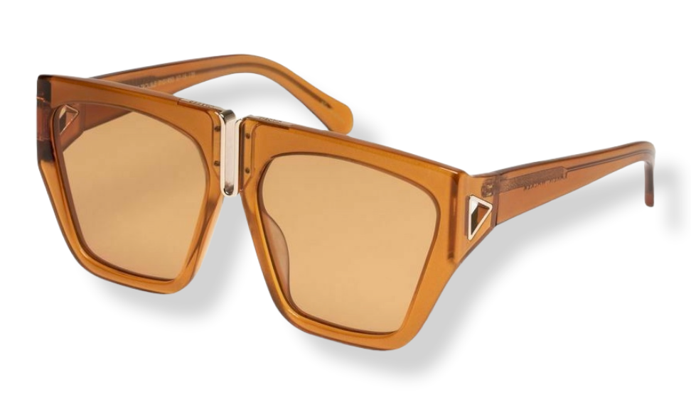 Karen Walker Double Trouble Sunglasses | Saffron Jellybean, Oversized, Biodegrad