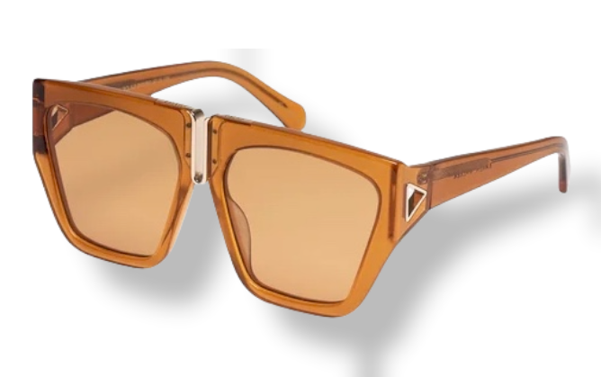 Karen Walker Double Trouble Sunglasses | Saffron Jellybean, Oversized, Biodegrad